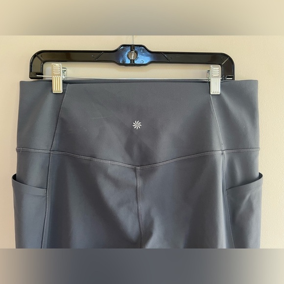 Athleta Women's Salutation Stash High Rise Flare Pants in Shadow Blue, size XL - Picture 9 of 13